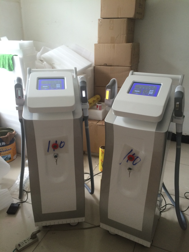 Safe ABS IPL Beauty Equipment , Elight SHR Permanent  Hair Removal Machine